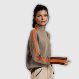 Marieke | Пуловер с контрастни ивици