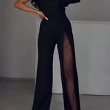 Ines™ | Модерен гащеризон с широк крачол