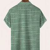 Мирослав -  Елегантна риза с райе и каре