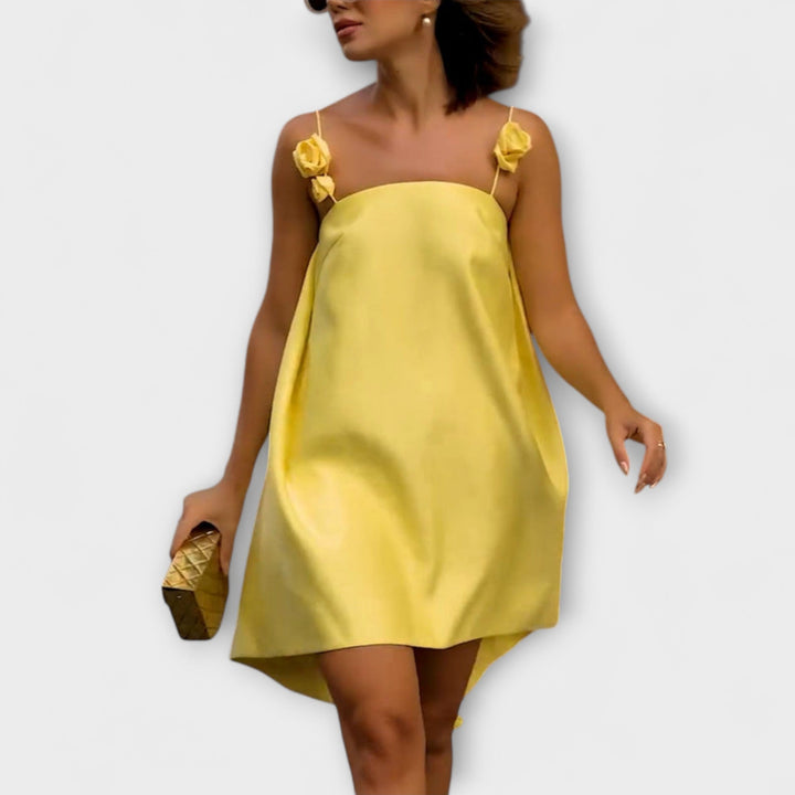 Jordan - Stylish Floral Print Sleeveless Mini Dress