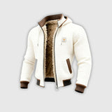 Йордан | Мъжко зимно палто с топла шерпа подплата