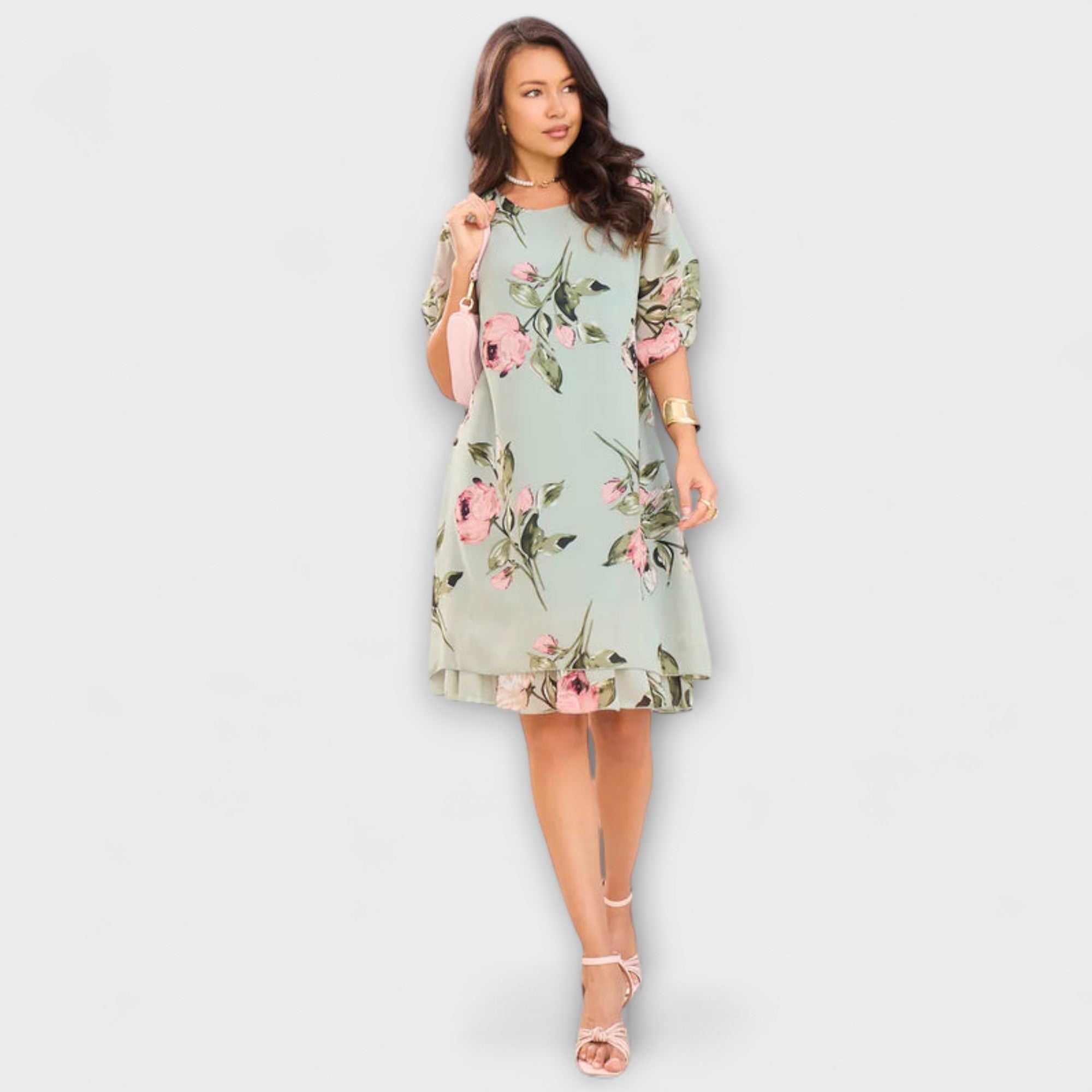 Аурора - Елегантна Шифонова Рокля