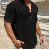 Елиян - Елегантна лятна риза с висока яка