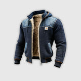 ТОДОР | ТЕМНОСИНЯ ПЛАТКА С ДЕТАЙЛИ ОТ ДЕНИМ