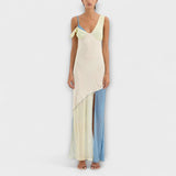 Аурора - Миди рокля Thames с детайли от сплит