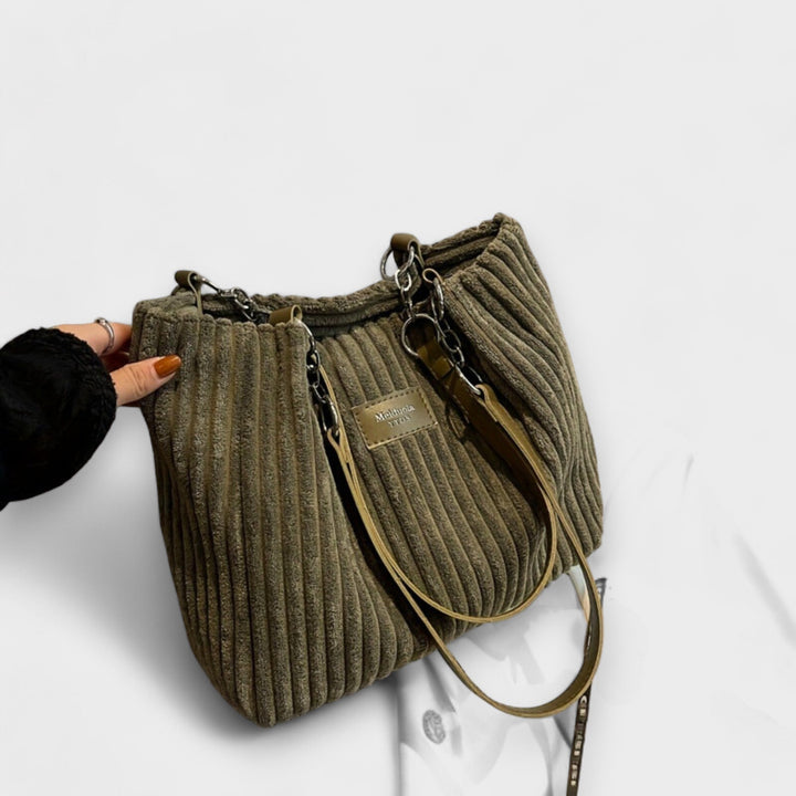 Aurora. - Soft Cord Shoulder Bag
