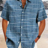 Мирослав -  Елегантна риза с райе и каре