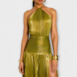 Ема - Рокля с Halter и Отворен Гръб