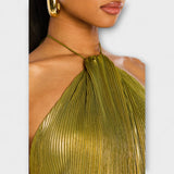 Ема - Рокля с Halter и Отворен Гръб