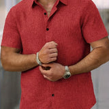 Здравчо - Лека риза с къс ръкав от лен