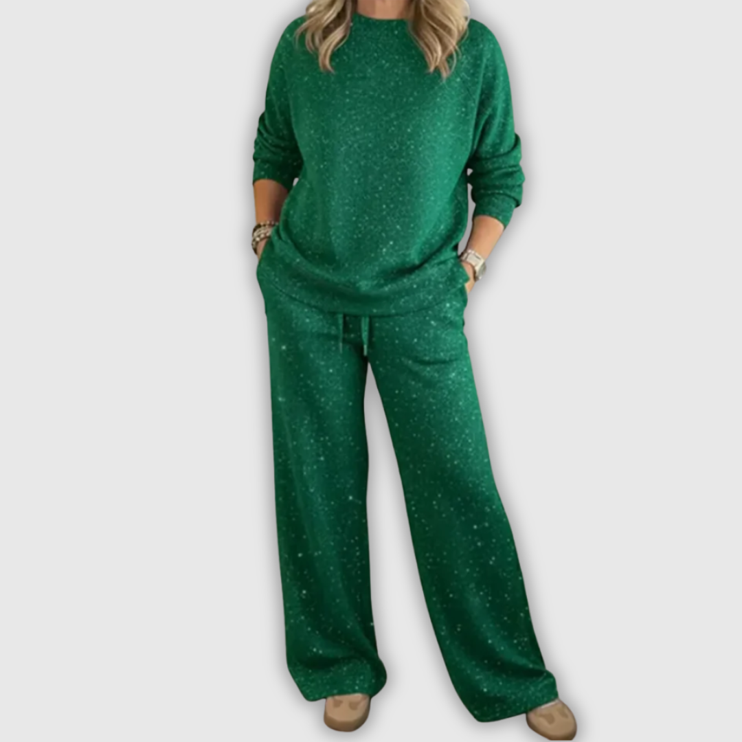 Лана | Дамски двучленен комплект от висококачествена мека материя