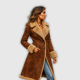 Ноел | Меко дамско кожено палто – топло и елегантно