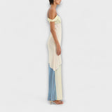 Аурора - Миди рокля Thames с детайли от сплит