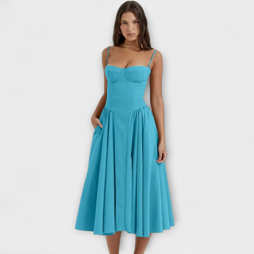 Rosalie - Refined Sleeveless Corset Dress