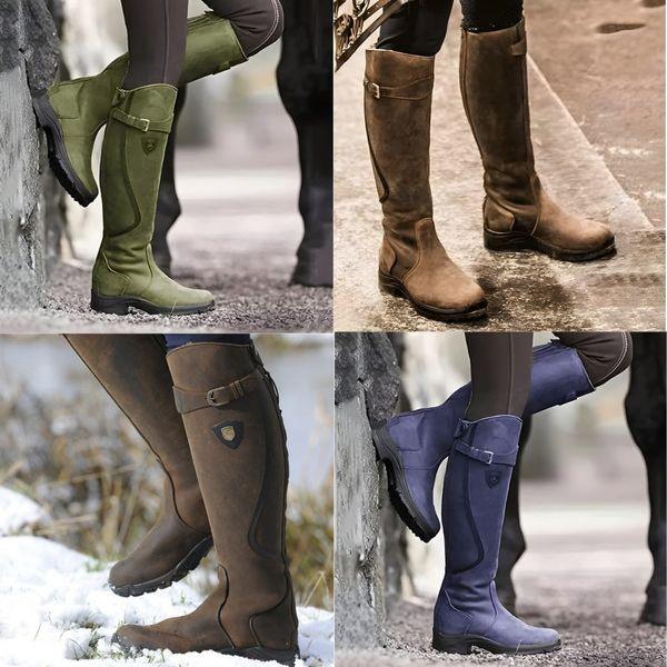Maya | Waterproof Leather Riding Boots