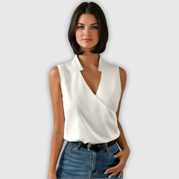 Soft Summer Top with V-Neck