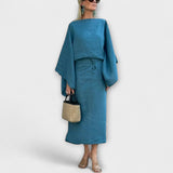 Дана - Кимоно рокля от лен и памук