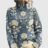 Ашли | Топъл и елегантен пуловер с висока яка