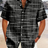 Мирослав -  Елегантна риза с райе и каре