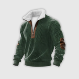 Мартин - Суитшърт с цип и висок яка с козина