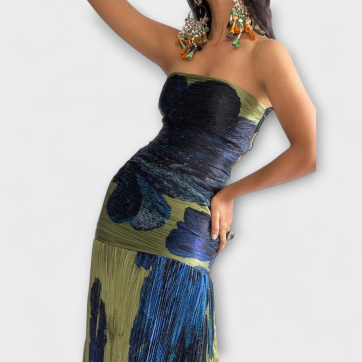 Noelle - Strapless Midi Dress