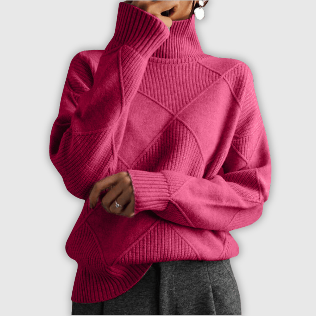 Бланка – Висок пуловер от мек кашмир