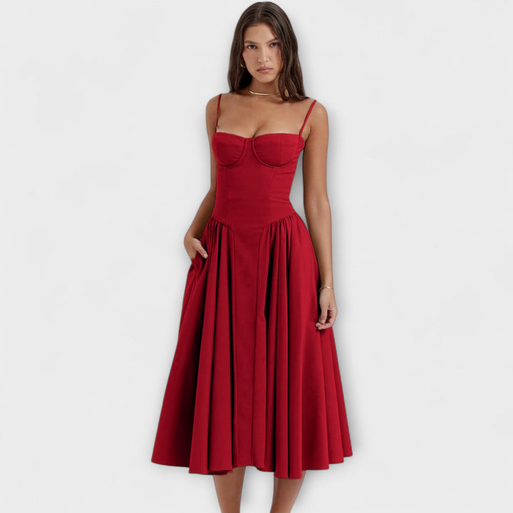 Rosalie - Refined Sleeveless Corset Dress