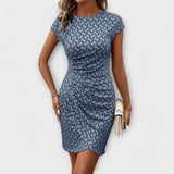 Ема - Рокля с къс ръкав и принт