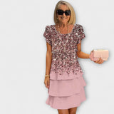 Аурора - Цветна Елегантна Рокля