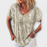 Миа - Блуза с цветен принт