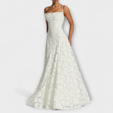 Емберли - Елегантна макси рокля от жакард