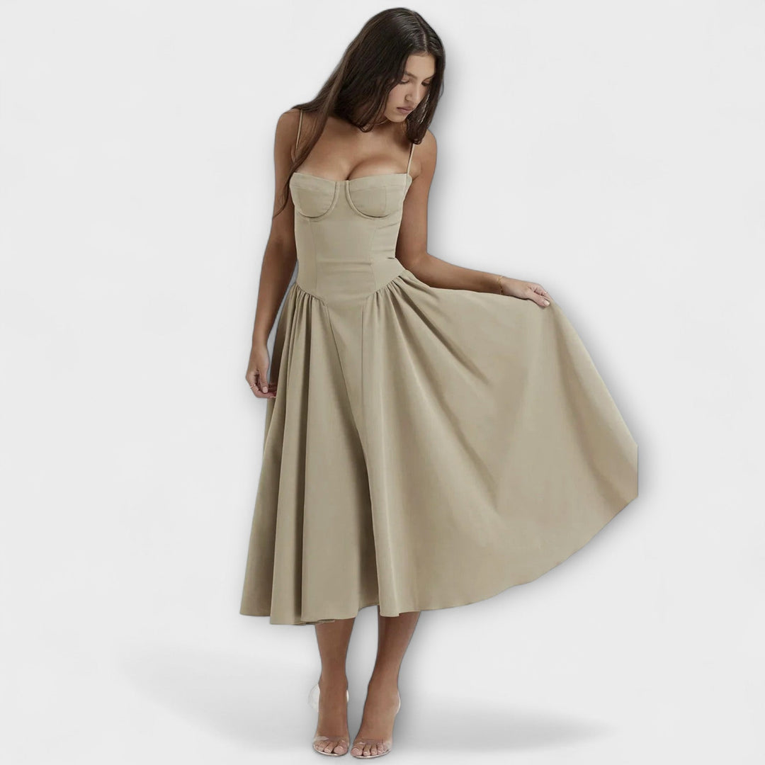 Rosalie - Refined Sleeveless Corset Dress