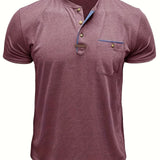 Чавор - Стилна тениска с кръгло деколте и джоб