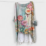 Евелин - Блуза с Артистичен Принт