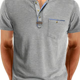 Чавор - Стилна тениска с кръгло деколте и джоб