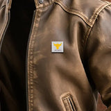 ВАСИЛ | ВЕТРОВКА ОТ СТАРЕЕЩА КОЖА В КАФЯВ ЦВЯТ С КЛАСИЧЕСКИ КРОЙ