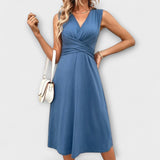 Аурора - Лятна рокля с обвита деколте