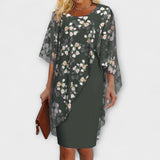 Аурора - Цветна Шифонова Рокля за Жени