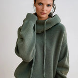 Алина | Пуловер с висока яка