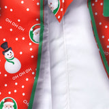 Мъжка Коледна Снежен човек Дядо Коледа Принт Забавно Облекло Коледно Тематично Празнично Дълъг Ръкав Риза