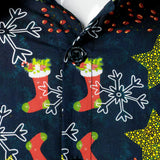 Мъжка Коледна Риза от Памук с Дълъг Ръкав