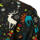 Мъжка Забавна Коледна Елха Снежинка С Дълъг Ръкав