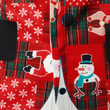 Мъжка Винтидж Червена Тартан Забавна Празнична Коледна Риза с Дълъг Ръкав