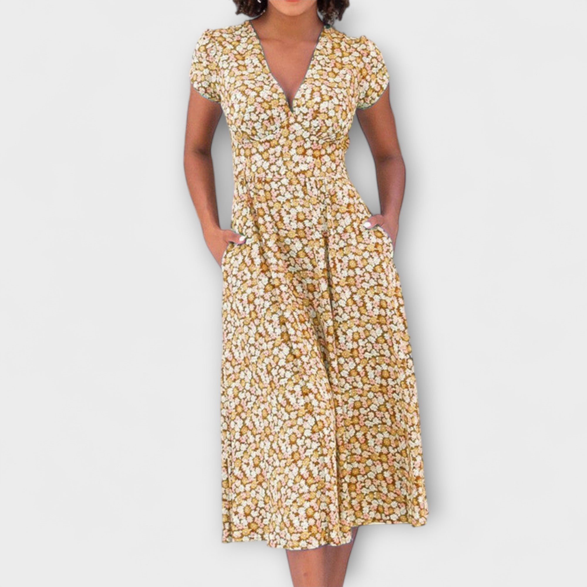 Фиена - Миди рокля с копчета