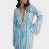 Елина – Макси рокля с V-образно деколте и празничен стил