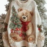 Елена – Коледен пуловер с празнични детайли