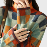 Луксозен кашмирен пуловер Ван Гог