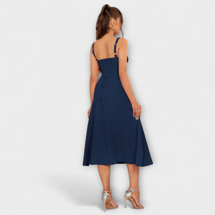 Hope - Ruffled Top Dress with Slit Detail