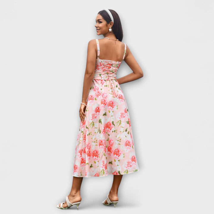 Hope - Ruffled Top Dress with Slit Detail