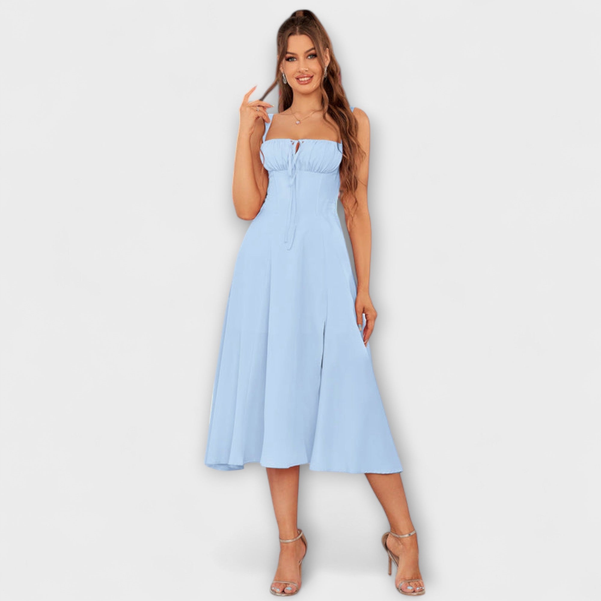 Надежда - Рокля с волани и цепка